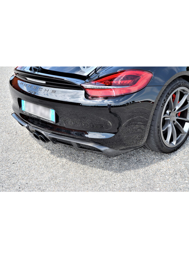 Difusor de carbono Porsche 981 Cayman GT4