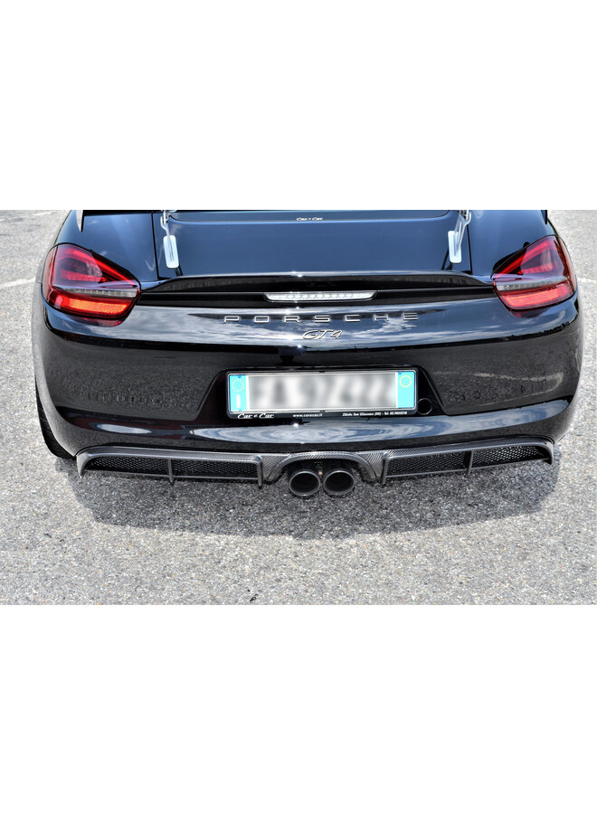 Diffusore in carbonio per Porsche 981 Cayman GT4