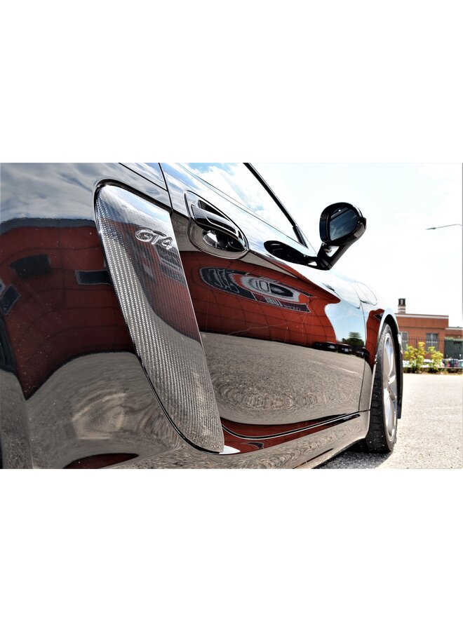Salida de aire lateral de carbono Porsche 981 Cayman GT4