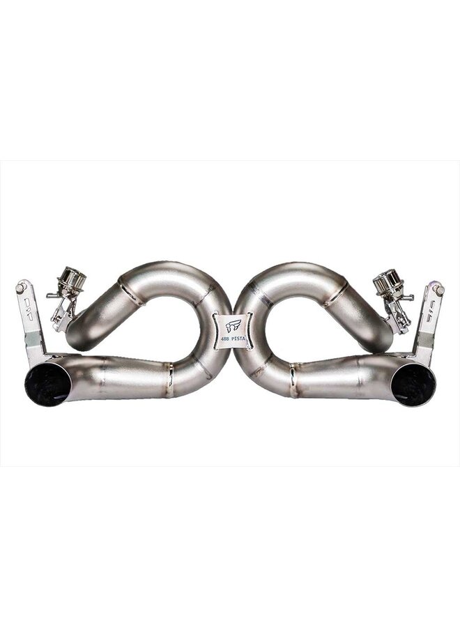 Ferrari 488 Pista IPE F1 titanium exhaust system