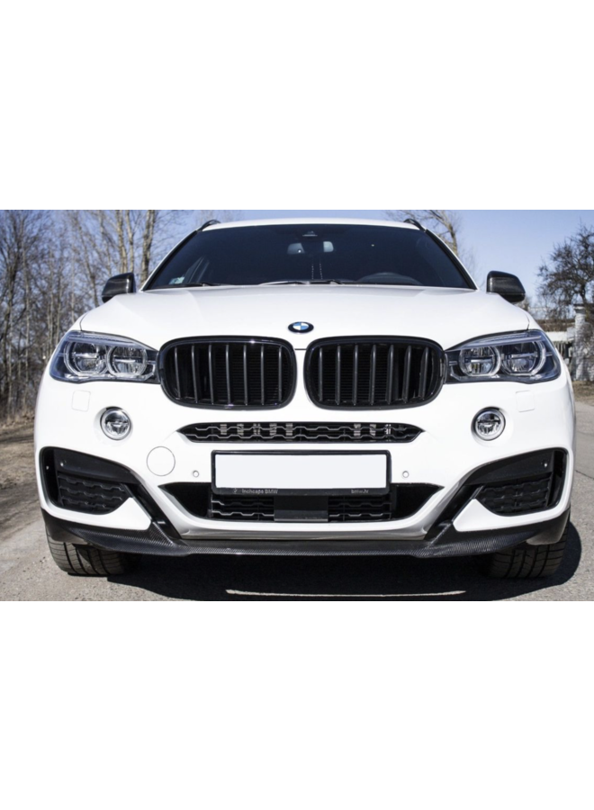 BMW X6 F16 carbon voorlip splitter