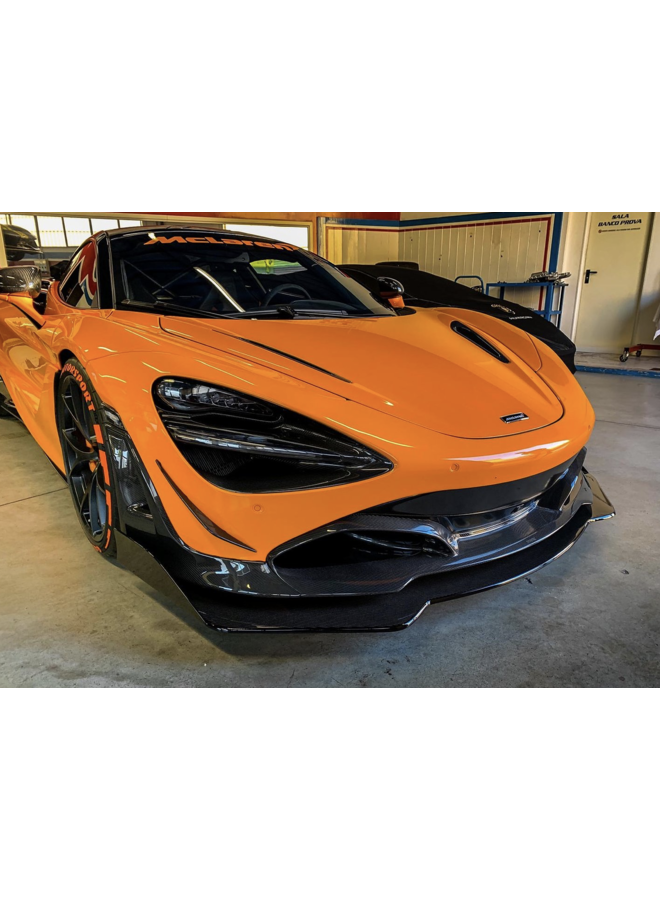 Divisor de labio delantero de carbono McLaren 720S