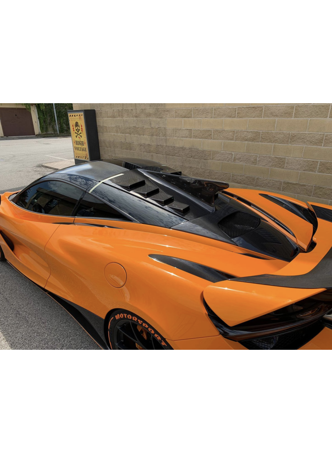 Aleta del maletero del techo de carbono McLaren 720S