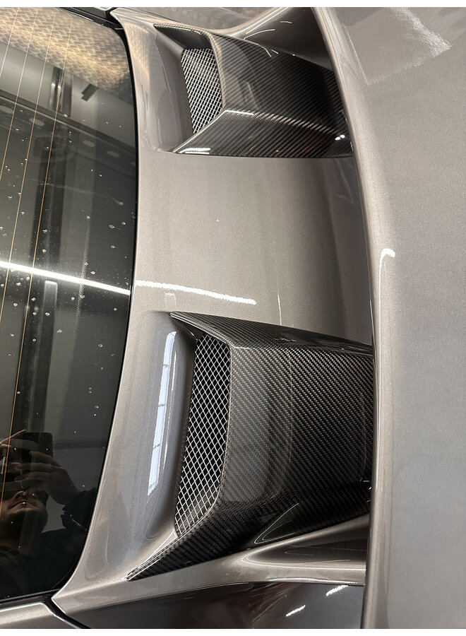 Copertura presa d'aria spoiler bagagliaio in carbonio Porsche 911 991 GT3