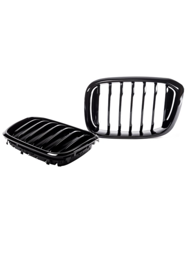 Parrilla negra de alto brillo riñones BMW X3 G0 X4 G0 g01 black grill Parrilla negra de alto brillo riñones BMW X3 G0 X4 G0