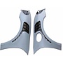 Splash guards with carbon louvres Porsche 981 GT4