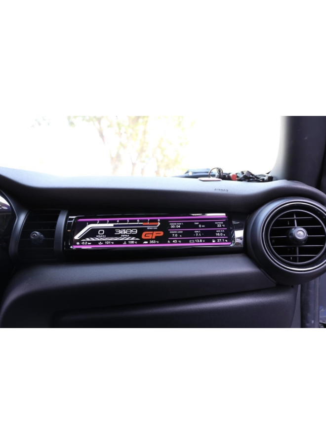 Display esportivo de passageiros Mini Cooper F55 F56 F57