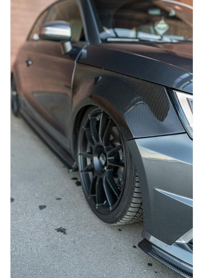 Faldones laterales de carbono Audi A1 S1 8x