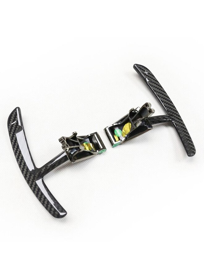 Palettes de changement de vitesse Porsche Carbon PDK 991 911 718 Boxster Carrera Cayman Panamera Cayenne Macan