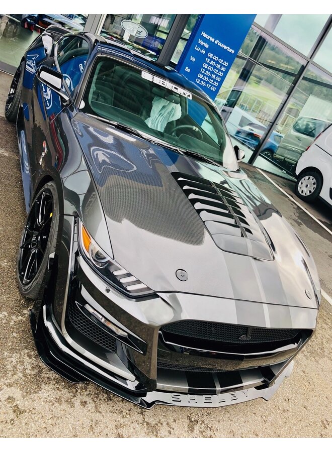 Capote in carbonio stile Shelby Ford Mustang