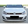 Divisor de labio delantero de carbono Volkswagen Golf 7 GTI GTD