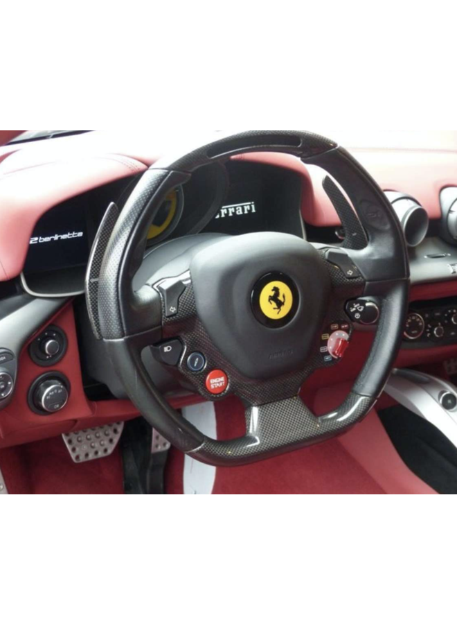 Palette cambio in carbonio Ferrari 458 e F12