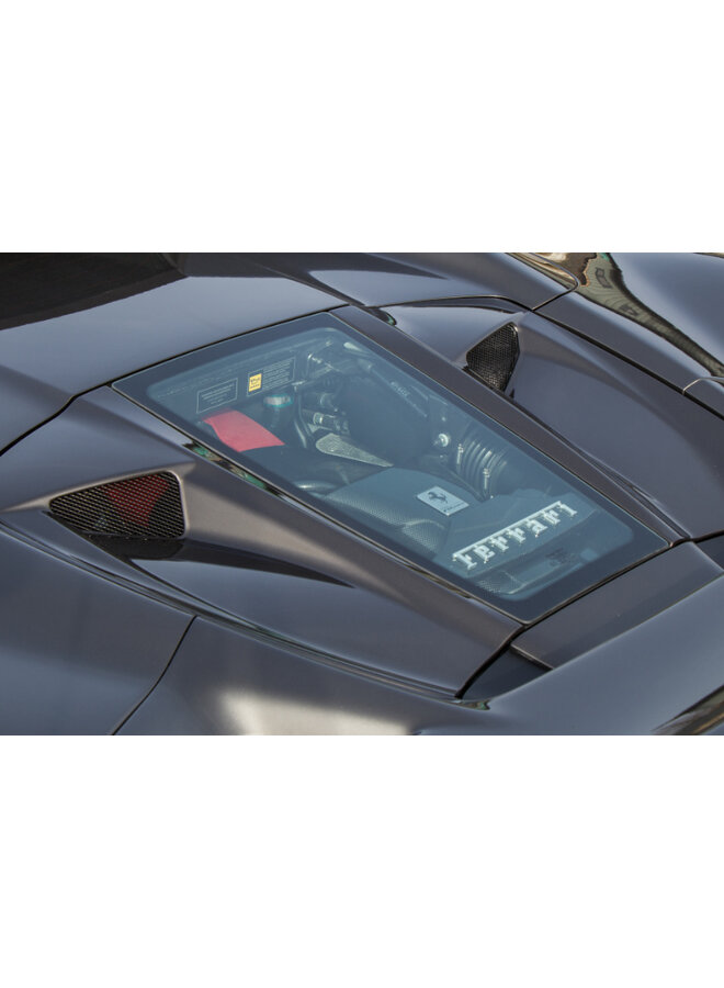 Portellone posteriore Ferrari F8 Tributo Capristo in fibra di carbonio