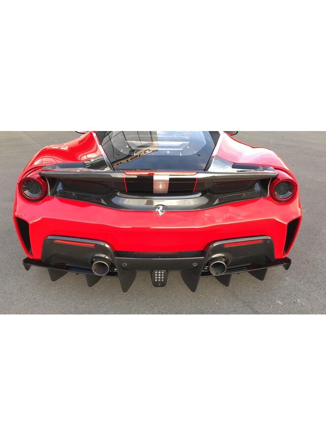 Aileron arrière en fibre de carbone Ferrari 488 Pista Capristo