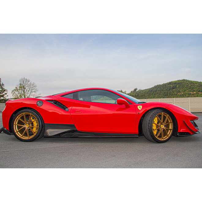 Ferrari 488 Pista Capristo Carbon Fiber Side Skirts