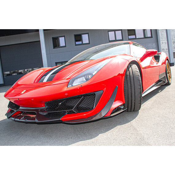 Alerón delantero de fibra de carbono Ferrari 488 Pista Capristo