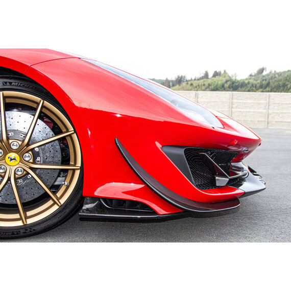 Alerón delantero de fibra de carbono Ferrari 488 Pista Capristo