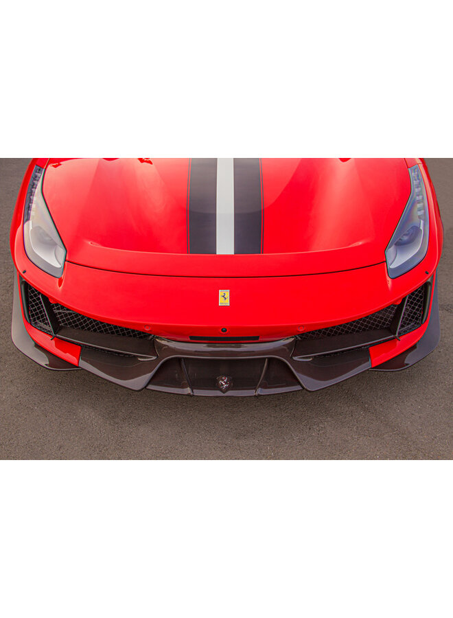 Aileron avant en fibre de carbone Ferrari 488 Pista Capristo