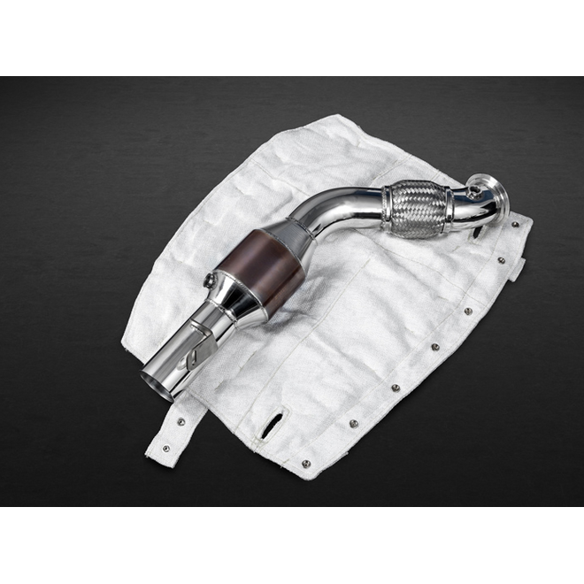 Ferrari 488 Pista Capristo Sportkatalysator-Auspuffanlage mit Hitzeschutz