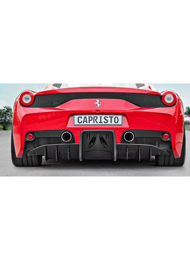 Diffusore in fibra di carbonio speciale Ferrari 458 Capristo