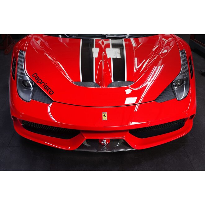 Spoiler dianteiro em fibra de carbono Ferrari 458 Special Capristo