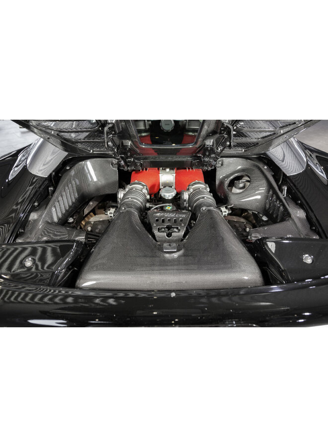 Conjunto de compartimentos do motor em fibra de carbono Ferrari 458 Special Capristo