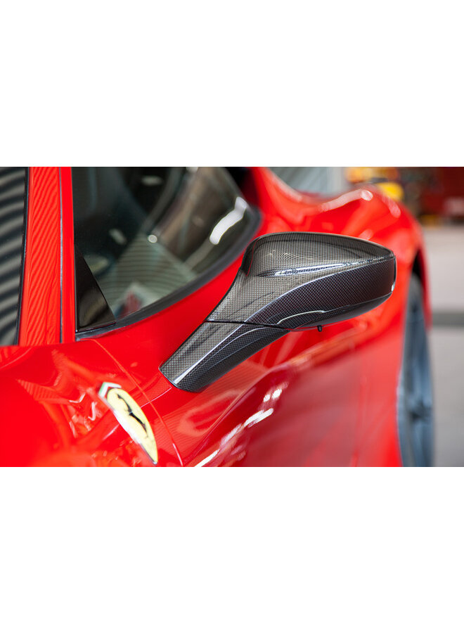 Conjunto de espelhos de fibra de carbono Ferrari 458 Special Capristo