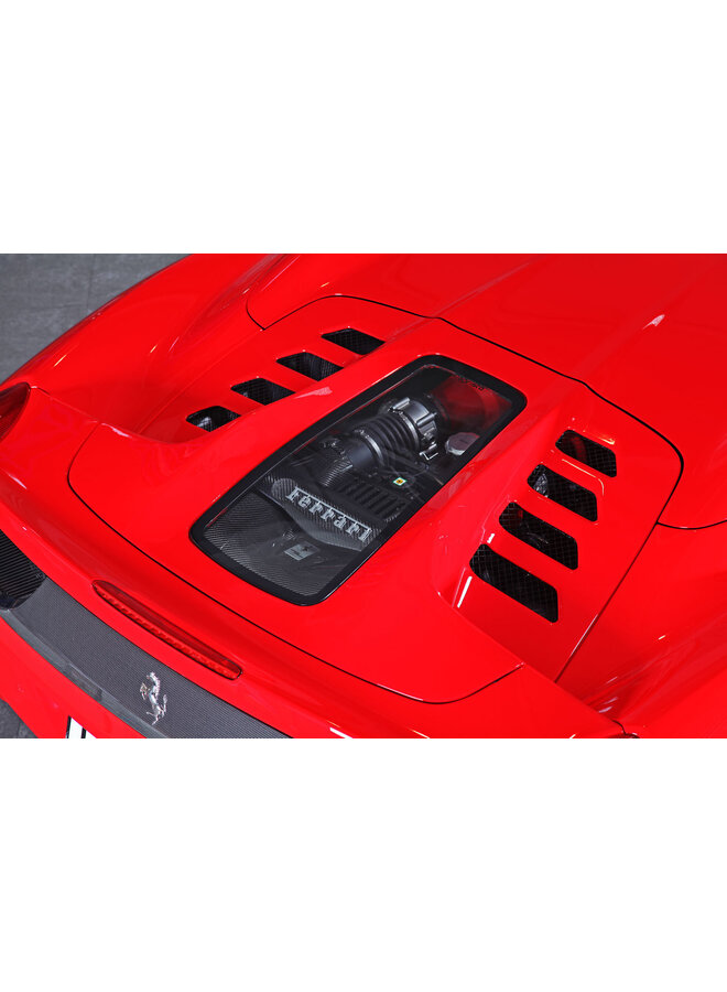 Capô de fibra de carbono Ferrari 458 Italia/Spider Capristo com janela de vidro