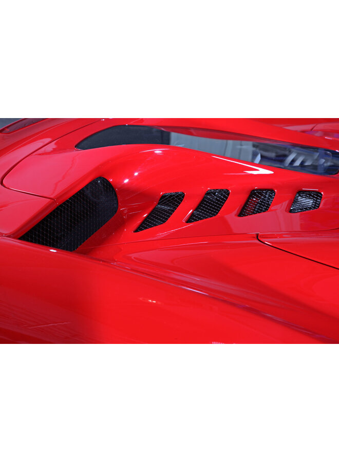 Capot en fibre de carbone Ferrari 458 Italia/Spider Capristo avec fenêtre en verre