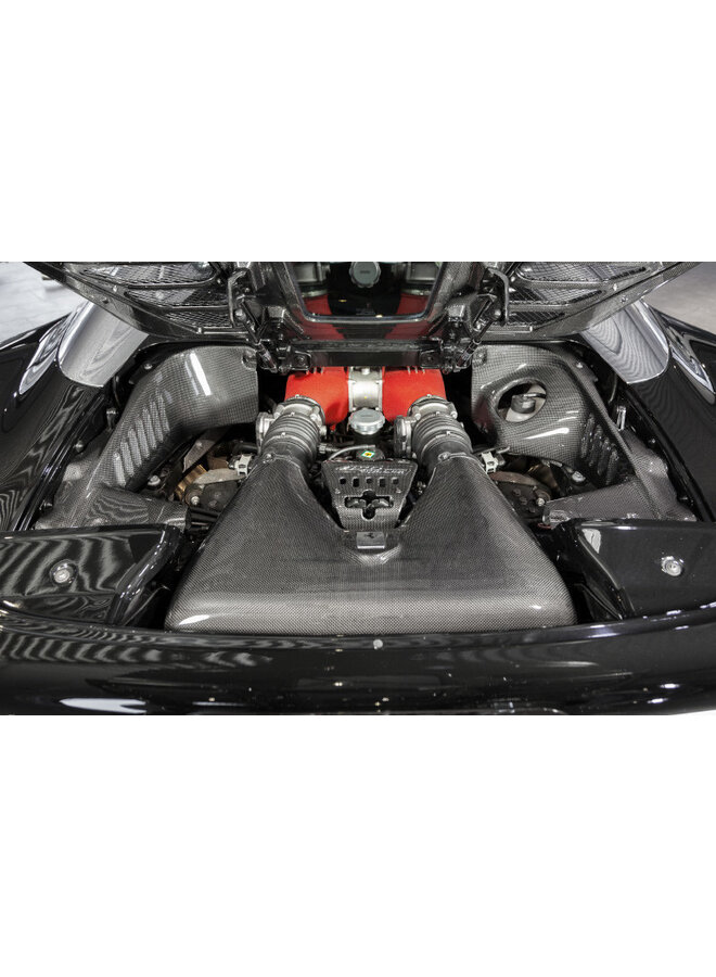 Conjunto compartimento motor Ferrari 458 Italia/Spider Capristo Fibra de Carbono