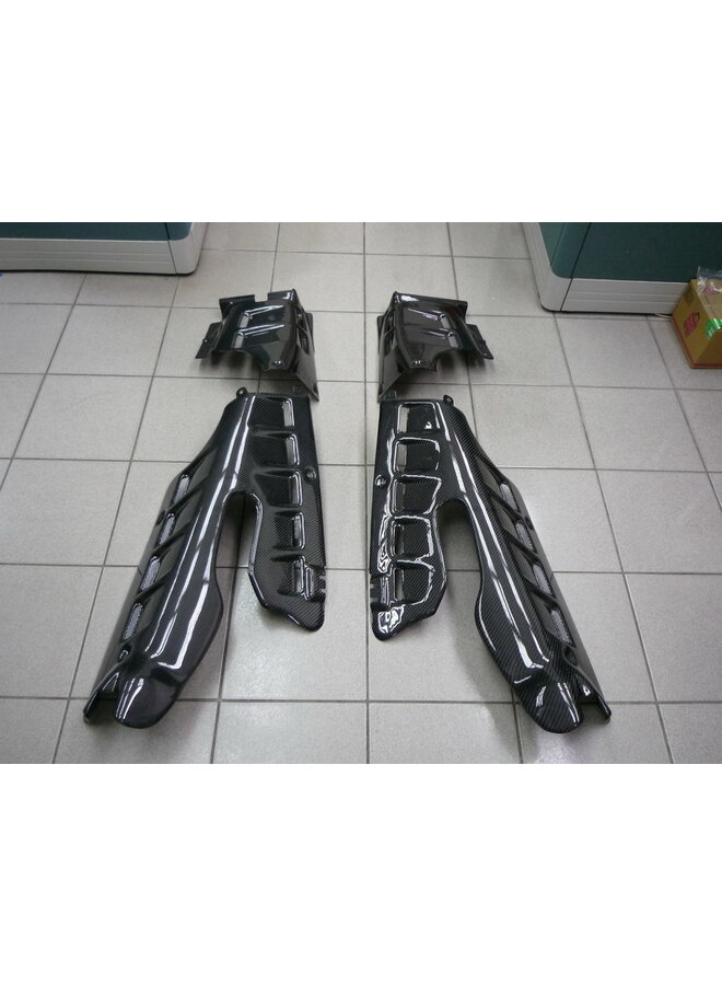 Conjunto de tampa do compartimento do motor de fibra de carbono Ferrari F430 spider