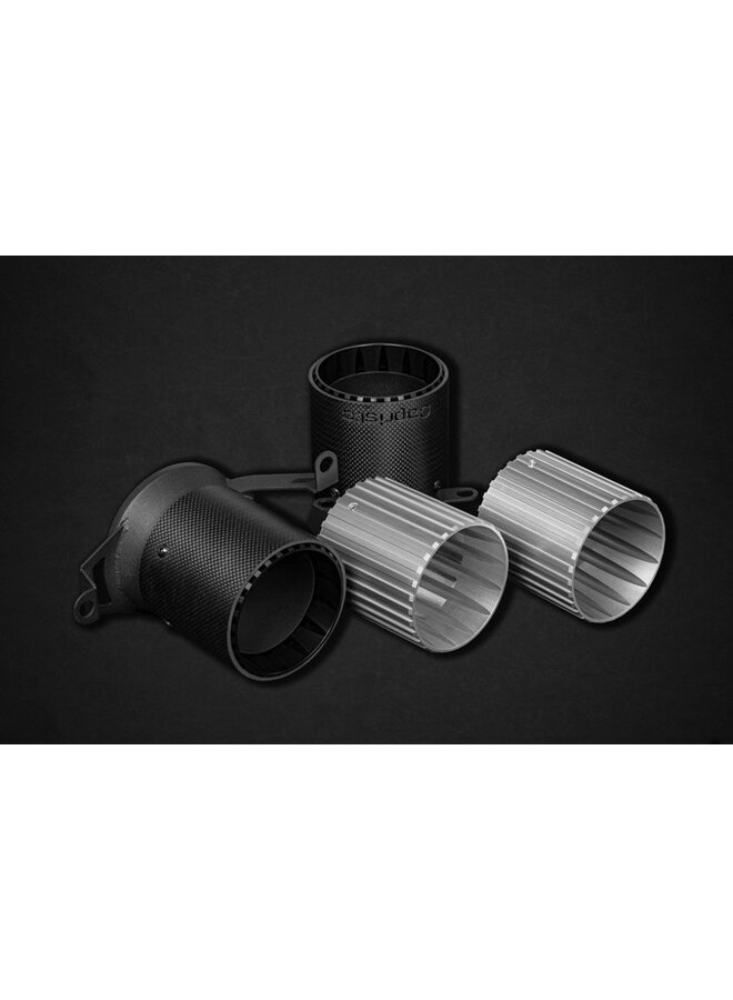 Embouts Lamborghini Aventador SVJ Capristo en fibre de carbone