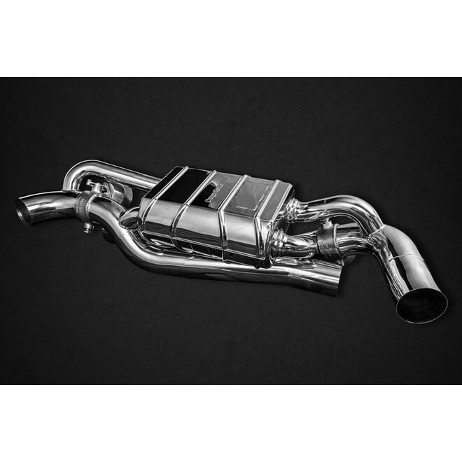 Système d'échappement sport Porsche 992 Turbo / Turbo S Capristo avec valves et télécommande