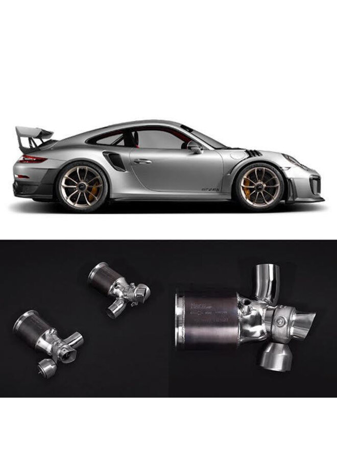 Porsche 991 GT2RS Capristo Sport Exhaust catalysts with valves