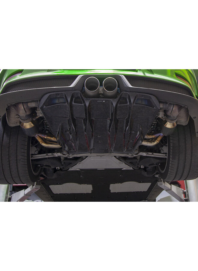 Porsche 991 GT3 / GT3RS Capristo Sport Exhaust Manifolds and Carbon Fiber Diffuser