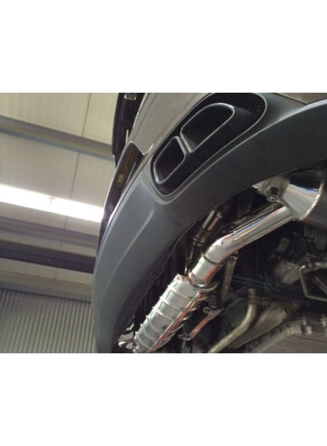 Sistema de escape deportivo Capristo con válvulas y convertidores catalíticos para Porsche 991.1 / 991.2 Turbo / Turbo S