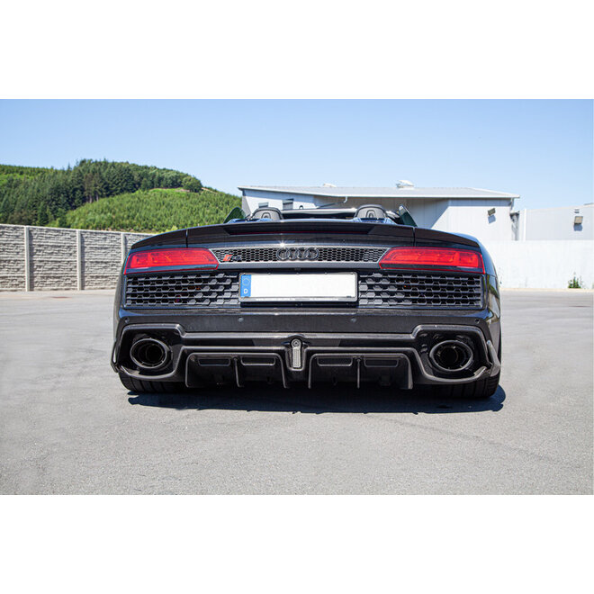 Audi R8 V10 4S PA Capristo Carbon Fiber achterdiffusor (zijdemat)