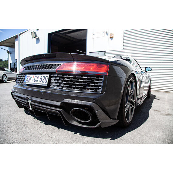 Difusor trasero Audi R8 V10 4S PA Capristo de fibra de carbono (alto brillo)