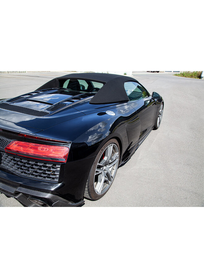 Audi R8 V10 4S PA Capristo Carbon Fiber Zijvinnen set (zijdemat)