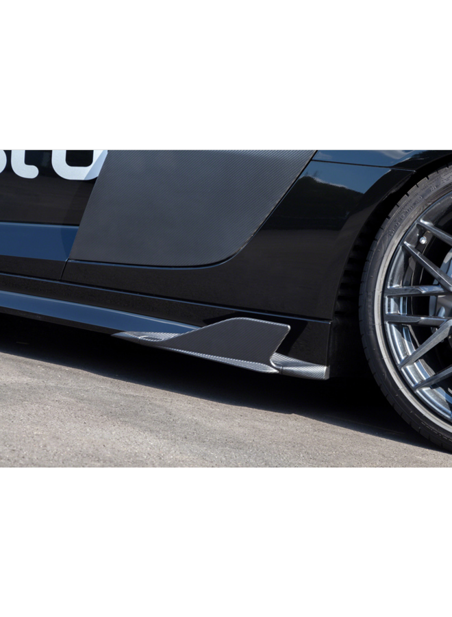 Audi R8 V10+ Capristo Kohlefaser-Seitenflossen