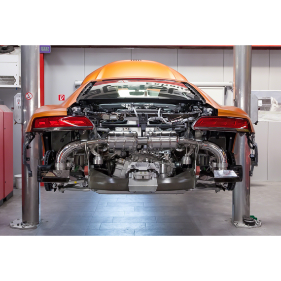 Audi R8 V10+ Capristo Sport Sistema de escape com válvulas, incluindo controle remoto e aprovação ECE