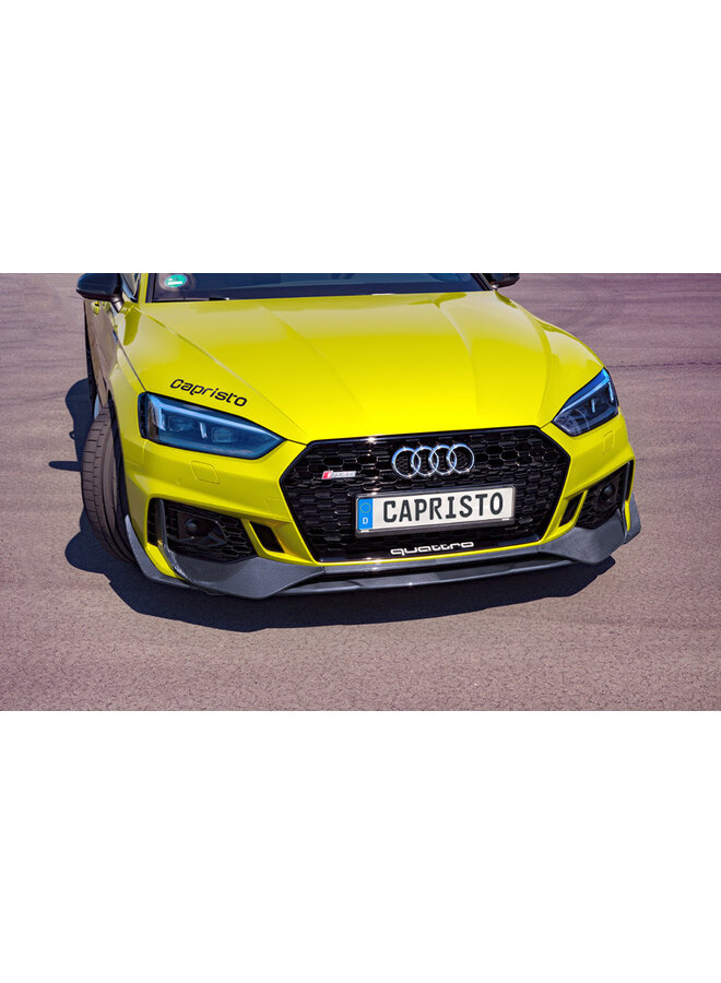 Labio delantero Audi RS5 (F5) Capristo Fibra de Carbono