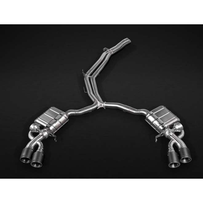 Audi RS5/S5/RS4 (F5)/(B9) Capristo Sport Sistema de escape com válvulas, controle remoto e ponteiras em carbono