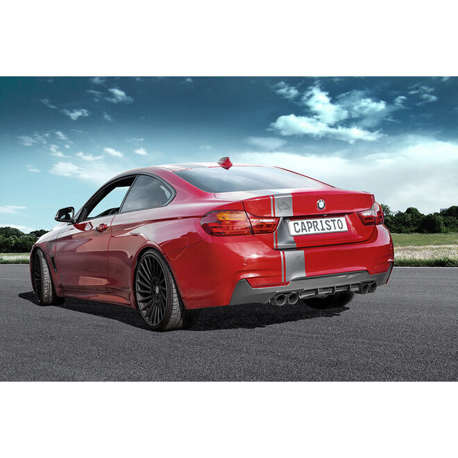 BMW 435 F32 Capristo Sportauspuffanlage mit Ventilen, Endrohren mit Fernbedienung und Diffusor