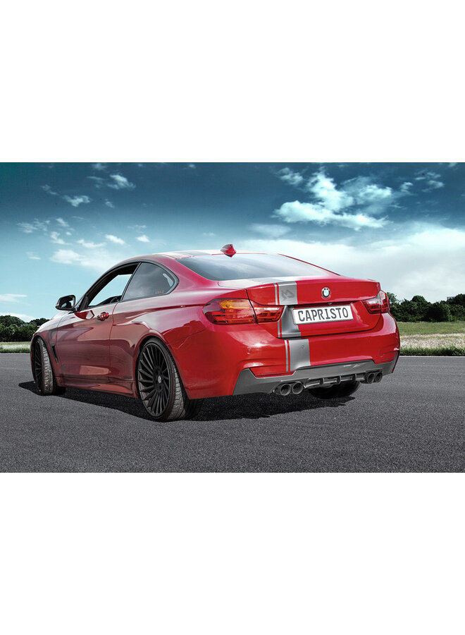 BMW 435 F32 Capristo Sport Exhaust system with valves, remote control end tips and diffuser