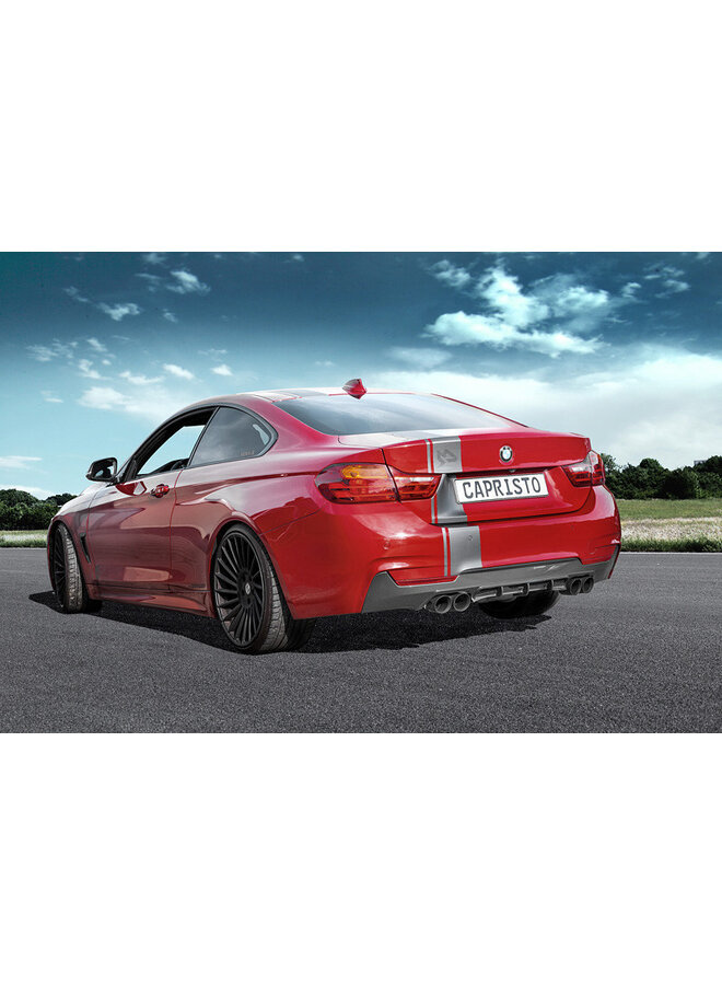 BMW 435 F32 Capristo Sport Sistema de escapamento com válvulas, pontas finais com controle remoto e difusor