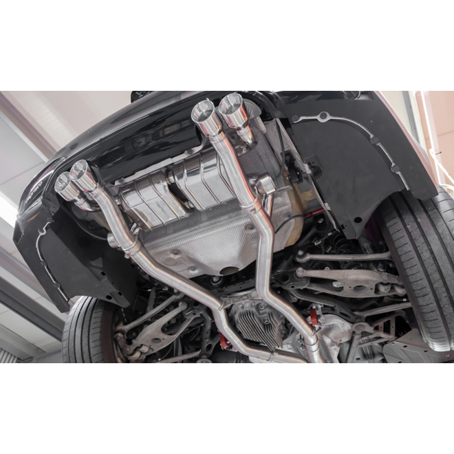 Sistema di scarico sportivo BMW F82/F83 M4 Capristo con valvole e telecomando