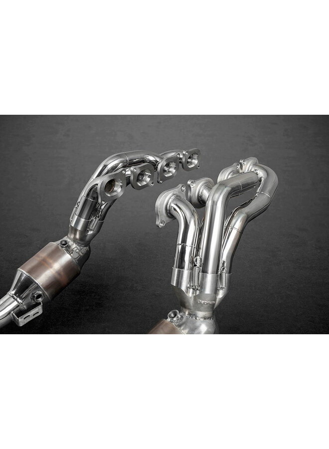 Mercedes C63 AMG W204 Capristo Sport Exhaust Manifolds and Sports Catalysts