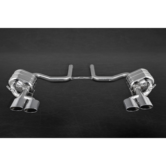Pot d'échappement sport Mercedes C63 AMG W204 Capristo avec valves, télécommande et embouts
