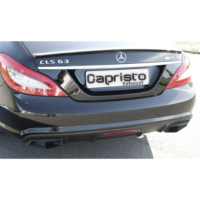 Mercedes CLS 63 AMG W218 Capristo Sport Exhaust Downpipes with Exhaust Catalysts and End Tips